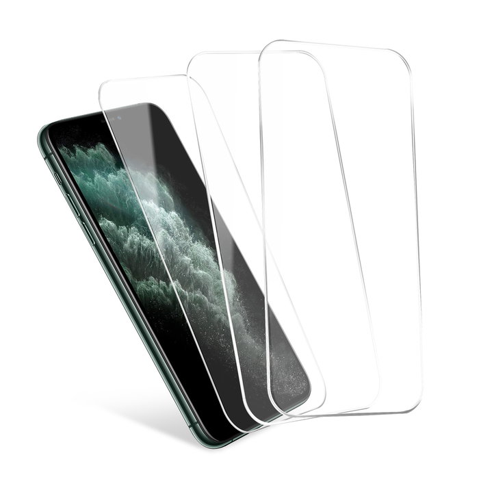 3x Protection d’écran iPhone 11 Pro, iPhone XS & iPhone X CELLONIC - Protection d’écran pour smartphone 2.5D Full Glue 5,8", verre trempé 9H ultra-fin