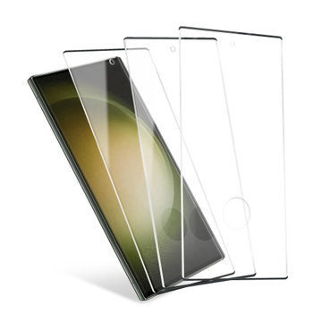 3x Protection d’écran Samsung Galaxy S23 Ultra 5G CELLONIC - Protection d’écran pour smartphone 3D Full Glue 6,8", verre trempé 9H ultra-fin