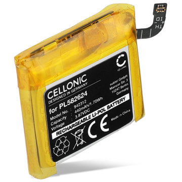 Batterie pour Amazfit GTR 3, GTR 3 Pro, A2039, A2040 - PL582624 (440mAh) Batterie de remplacement