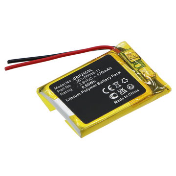 Batterie pour Garmin Forerunner 245, Forerunner 245 Music - 361-00086-11 (170mAh ) Batterie de remplacement