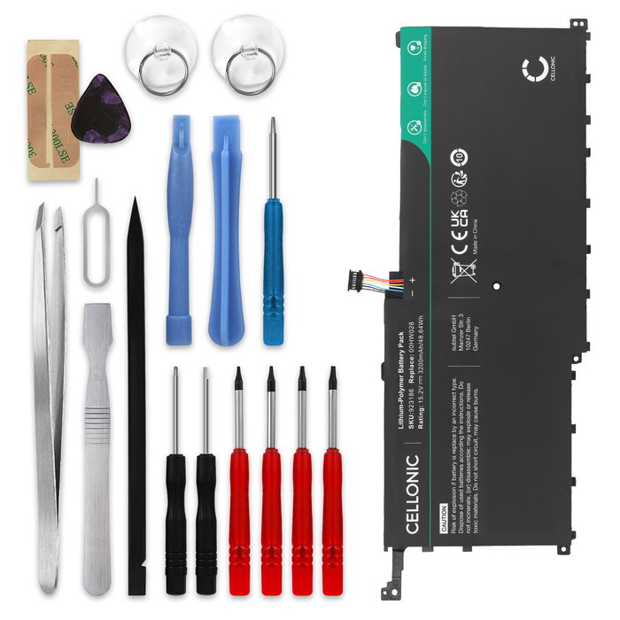Lenovo ThinkPad X1 Yoga Gen 2 Batterie 15.2V 3200mAh + kit d'outils de subtel