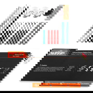 Batterij voor GS63VR 7RF Stealth Pro, GS63VR-7RE, GS63VR-7RG, GS63VR 7RD-092NL Stealth, GS73VR 7RF Stealth Pro, BTY-M6J Laptop - 5700mAh 11.4V + Schroevendraaier-set