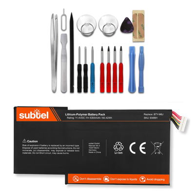 Batterij voor GS63VR 7RF Stealth Pro, GS63VR-7RE, GS63VR-7RG, GS63VR 7RD-092NL Stealth, GS73VR 7RF Stealth Pro, BTY-M6J Laptop - 5700mAh 11.4V + Schroevendraaier-set