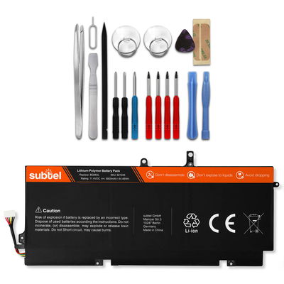 Batterie pour HP Elitebook 1040 G3 + Werkzeug-Set 11.4V 3400mAh + kit d'outils de subtel