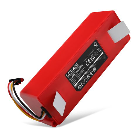 Battery for Roborock E5, S5, S6, S7, S8 Pro Ultra, Q7 Max, Q7 Max Plus Xiaomi 400-900-1755 (5200mAh, 14.4V) from CELLONIC