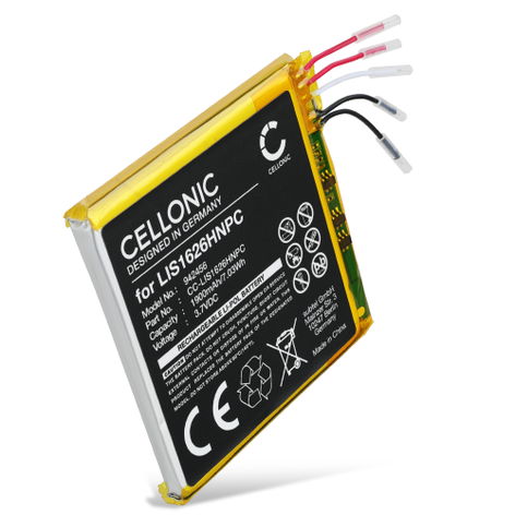 Accu voor Sony NW-WM1A; NW-WM1Z LIS1626HNPC (1900mAh, 3.7V) van CELLONIC