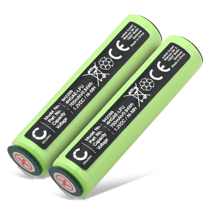 2x Braun BT3021 Type 5516 Batterie 700mAh de Cellonic