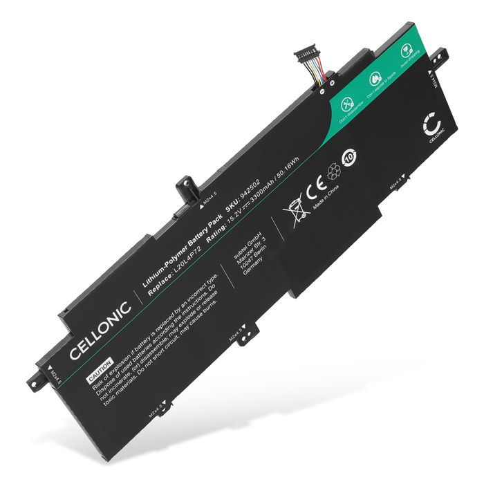 Batterie pour Lenovo ThinkPad T14s Gen 2, Lenovo L20C4P72, L20L4P72 15.2V 3300mAh de CELLONIC