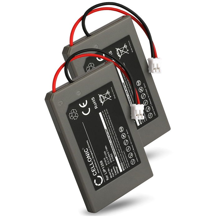 2x Sony Dualshock 3 Wireless Controller Batterie 570mAh de Cellonic