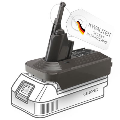 Batterijadapter Makita 18V naar Dyson V7 & V8 Series - MT18V7V8 converter voor Dyson stofzuigers van CELLONIC