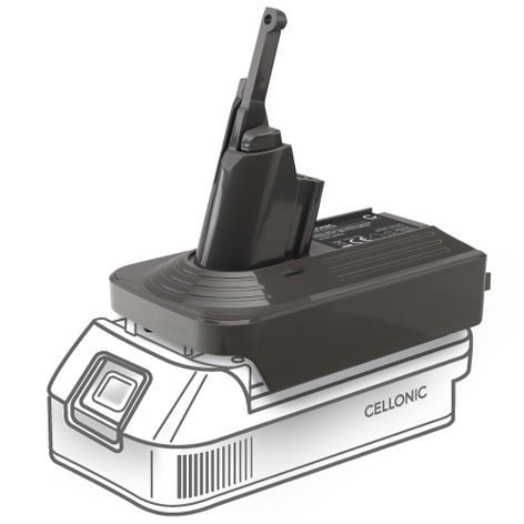 Accu-adapter MT18V7V8 – zwart CELLONIC