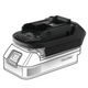 1x Adaptateur de batterie DeWalt 18V-20V ou Milwaukee 18V vers Makita 18V