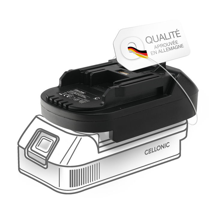 Adaptateur batterie Bosch 18V vers Makita 18V - Convertisseur batterie pour outils Makita de CELLONIC