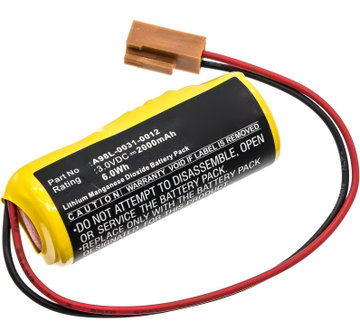 Batterij voor FANUC 15, 16, 18i, 20i, 21i - LX98L-0031-0012 2000mAh / 6.00Wh van CELLONIC