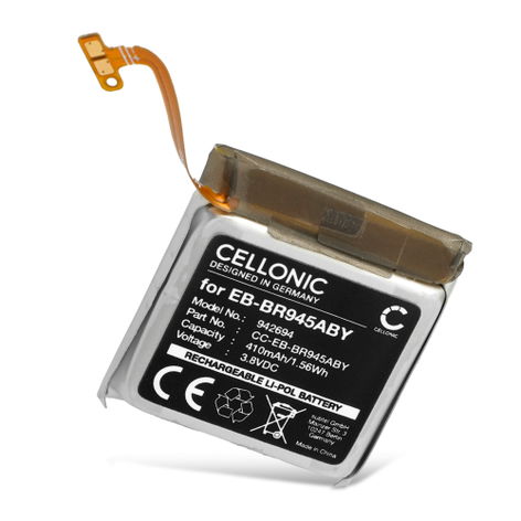 Accu voor Samsung Galaxy Watch 6 - 44mm EB-BR945ABY (410mAh, 3.8V) van CELLONIC