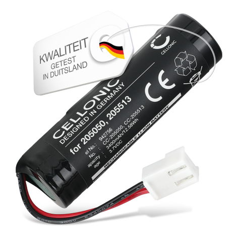 Accu voor Leifheit 51000, 51113, 51114, 51002 Dry and Clean, 51000, 51113, 51002, 51114 BFN18650 1S1P (3400mAh, 3.7V) van CELLONIC