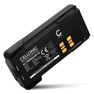 Batterie pour Motorola DP4400E, DP2400E, DP4400, DP4801E, DP2400, DP4800, DP4600E, DP4401, PMNN4491, PMNN4491B (Port de type C) 7.4v 3350mAh Li Ion de CELLONIC