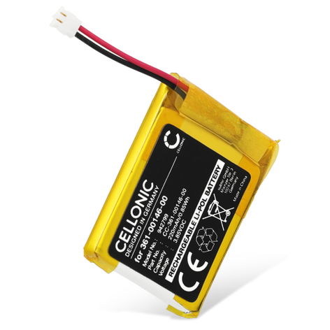 Battery for Garmin Forerunner 955 Solar 361-00146-00 (220mAh, 3.85V) from CELLONIC