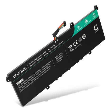 Battery for Lenovo ThinkBook 13s G2 ITL, 13s G3 ACN, 13s ITL, 14s G2 ITL, Lenovo 5B10Z37621 (3200mAh, 14.8V) from CELLONIC