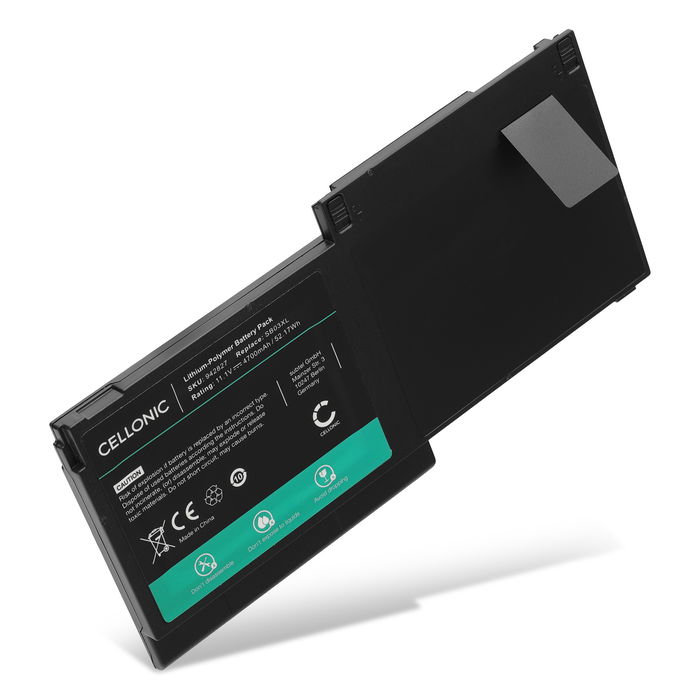 Batterij voor HP Elitebook 820 G1, 820 G2, 725 G2, 720 G2, 720 G1, 725 G1, HP SB03XL, SB03 Laptop - 4700mAh 11.1V 