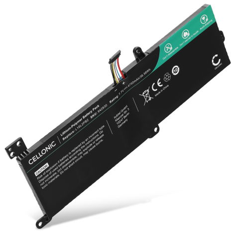 Battery for Lenovo V320-17IKBR, IdeaPad 3 14ADA05, 14IGL05, 130-15IKB, 320-14AST, 130-15AST, 130-14AST, Lenovo L16M2PB2, L16M2PB1 L16M2PB2 (4750mAh, 7.7V) from CELLONIC