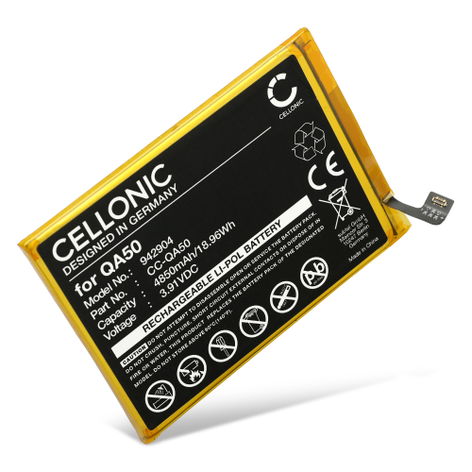 Battery for Motorola Moto G24 Power 4G, XT2425, QA50 (4850mAh, 3.91V) from CELLONIC