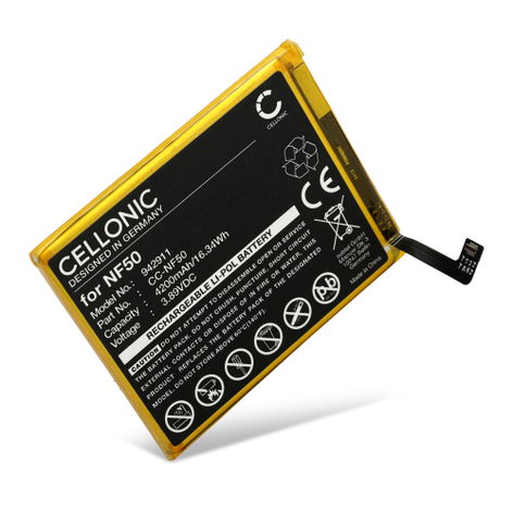 Battery for Motorola Edge 2022 - XT2205-3 NF50 (4200mAh, 3.89V) from CELLONIC