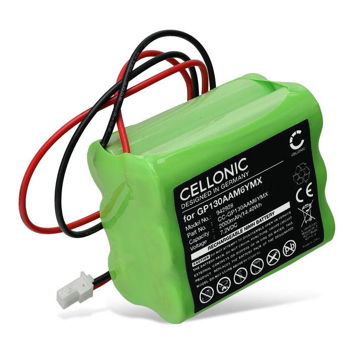 Visonic PowerMax Plus Batterij 2000mAh van Cellonic