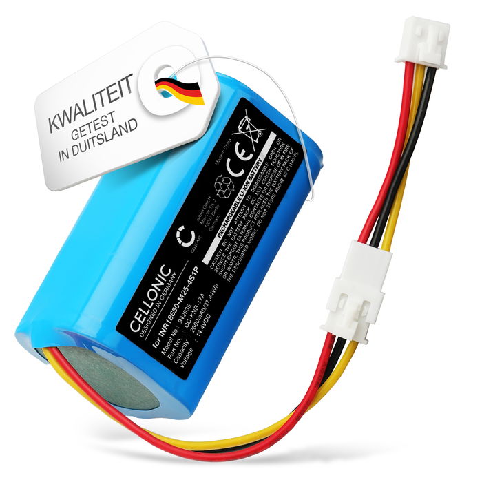 Accu voor Proscenic 800T, 820T, 830T, 820S, PR-800T, PR-820T, PR-830T, PR-830S 2600mAh van CELLONIC