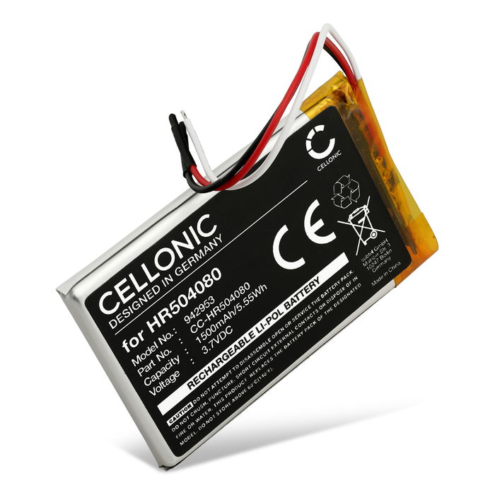 Batterie pour Navitel MS700, Serioux UPQ700, Serioux URBAN PILOT UPQ700 1500mAh de CELLONIC