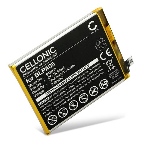 Batterij voor Oppo CPH2531; Reno10 5G BLPA05 (5000mAh, 3.89V) van CELLONIC