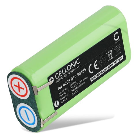 Battery for Philips Sonicare HX6220, HX6231, HX6240, HX6210, HX6211 (700mAh, 2.4V) from CELLONIC