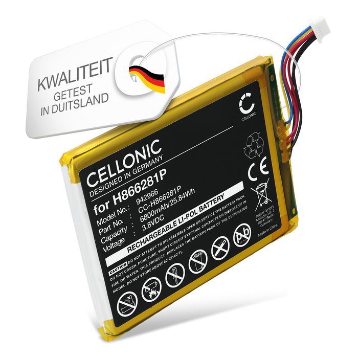 Batterij voor EZVIZ DP1, DP1C, DP1S 6800mAh van CELLONIC