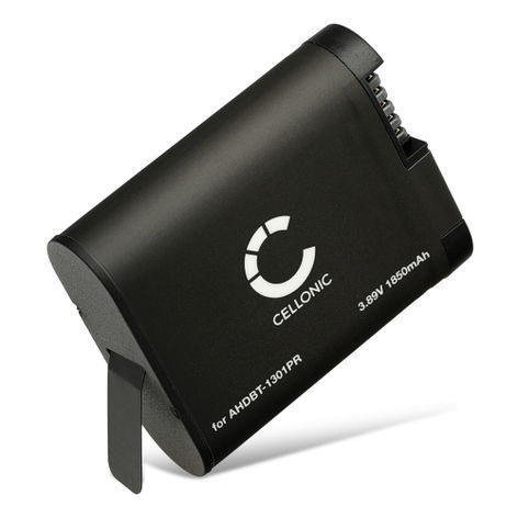 Accu voor GoPro Hero 13 AHDBT-1301PR (1900mAh, 3.89V) van CELLONIC