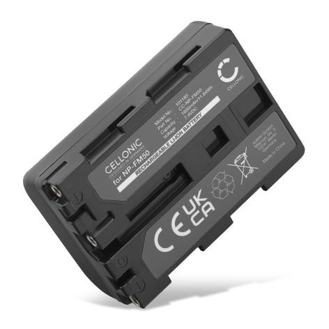 Batterij voor Sony Cyber-shot DSC-F828 F717 R1 S85 TRV118 SR1 GV-D1000, NPFM30 NP-FM50 NPQM71 NPQM91 NP-FM50 Accu (1600mAh, 7.4V) van CELLONIC