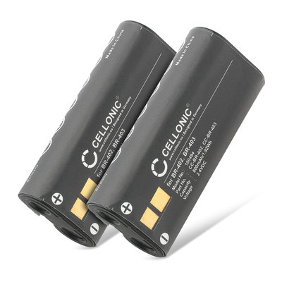 2x Batterij voor Olympus DS-4000, DS-3300, DS-2300, DS-5000 BR-402, BR-403 Accu (800mAh, 2.4V) van CELLONIC