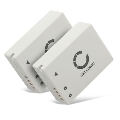 2x Accu voor Canon PowerShot SX50 HS SX60 HS G16 G15 G1X G3 X SX40 HS NB-10L (800mAh, 7.4V) van CELLONIC