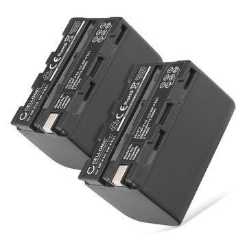 2x Batterij voor Sony DCR-PC1 DCR-PC2 DCR-PC3 DCR-PC4 DCR-PC5 DCR-TRV1VE / NP-FS11 NP-FS21 NP-FS31 NP-F10, -F20, NP-FS21, -FS33 Accu (2800mAh, 3.7V) van CELLONIC