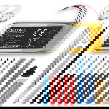 1x Accu voor Garmin Forerunner 45, 45S, Swim 2, 361-00104-20 (70mAh, 3.8V) + Gereedschapsset 17dlg van CELLONIC