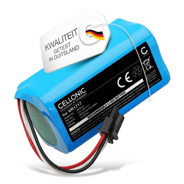 Accu voor Airrobo P10, ROVUS BL500, BL500N, BL517, Proscenic Cocoa Smart 780T, Cocoa Smart 790T, SUMMER P1S, Summer P2s, VR1717 2600mAh van CELLONIC