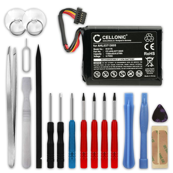 TomTom AHL03711005 Batterie + kit d'outils 17pcs 1100mAh de subtel