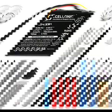 Batterij voor TomTom Via 130 Via LIVE 120 Via 125 Via 120 700mAh + Gereedschapsset 17dlg van subtel