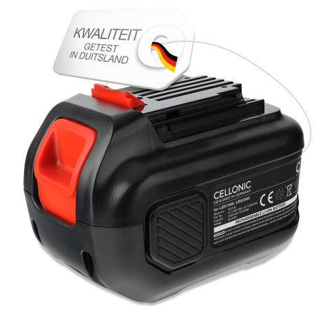 Accu voor Black & Decker 60V MAX Blower, 60V MAX trimmer, CM2060C, LHT360, LHT360C, LHT360CFF 60V MAX Blower, CM2060C (2500mAh, 60V) van CELLONIC