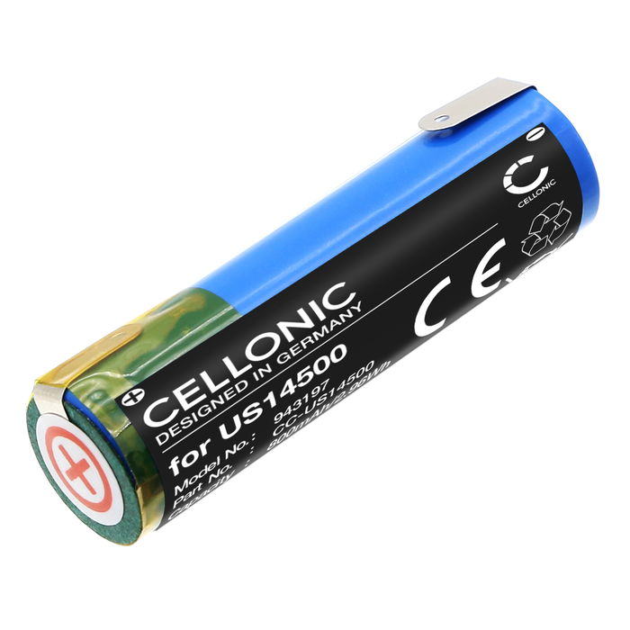 Batterij voor Philips S9000, S8000, S7000, S3000, AT815, AT751, AT750, HQ8150, RQ1280, RQ1250 800mAh van CELLONIC