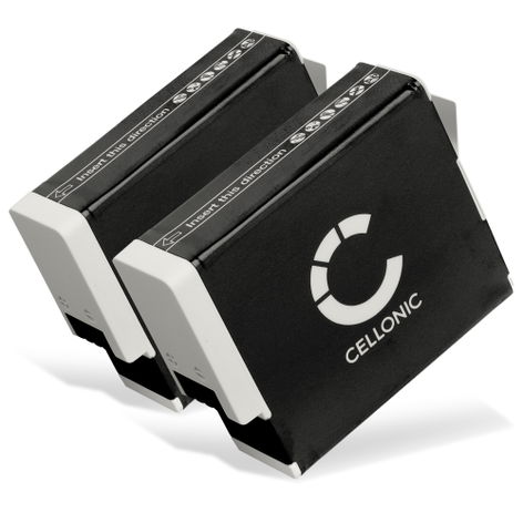 2x Batterie pour Appareils Photo GoPro Hero 12, 10, 11, 9, 12 black; AHDBT-901 AHDBT-901C (1730mAh, 3.85V) de CELLONIC