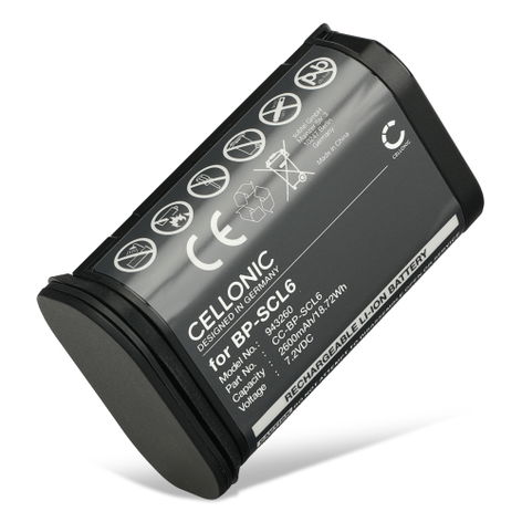 Batterie pour Appareils Photo Leica Q3; Q2, Q2 Monochrom BP-SCL6 (2600mAh, 7.2V) de CELLONIC