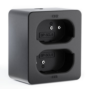 USB-dual lader (LC-SCL6) voor Leica Q2, Q3, BP-SCL6 + 1m + USB Kabel van CELLONIC