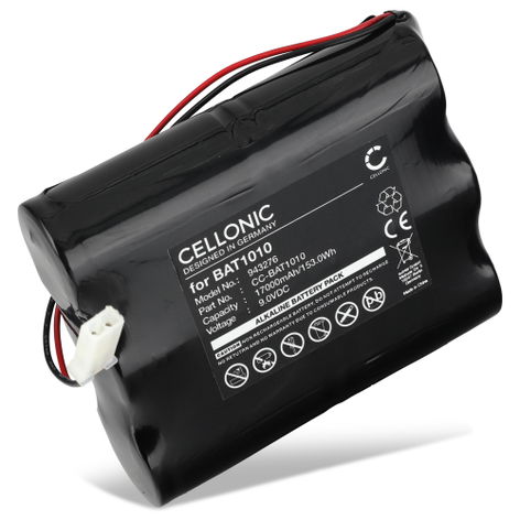 Batterie pour Silentron 5501; 5503; 5532 BAT1010 (17000mAh, 9V) de CELLONIC