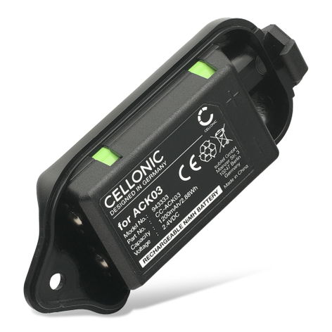 Accu voor 3M Peltor Lite‑Com ACK03 (1200mAh, 2.4V) van CELLONIC
