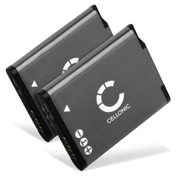 2x Batterij voor Pentax WG-1000 D-LI96 Accu (890mAh, 3.7V) van CELLONIC